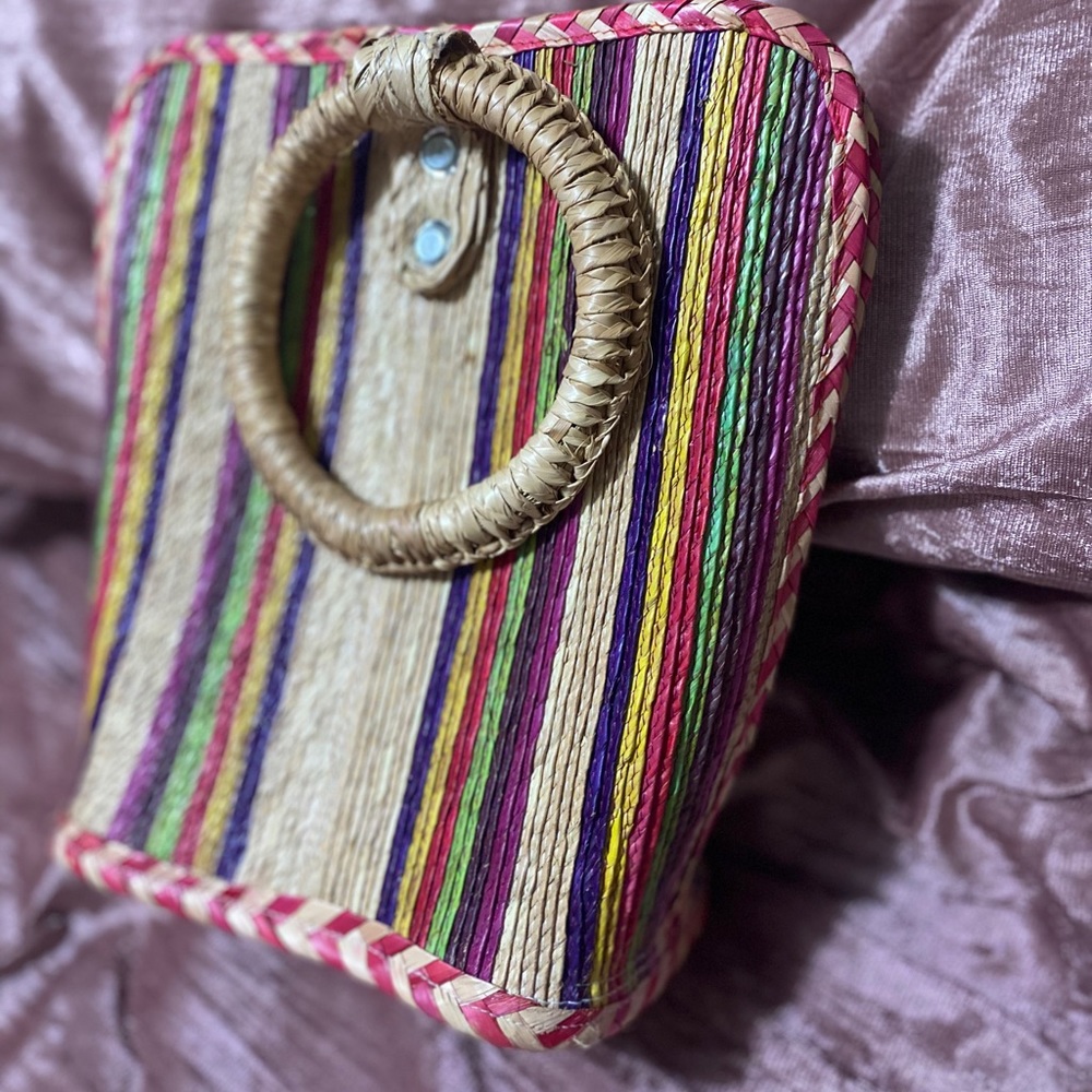 Wricker colored handbag